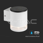 1W LED Соларна Стенна Лампа SMD Бяло Тяло IP44 3000K