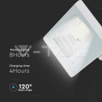 20W LED Соларен Прожектор 4000К Бяло Тяло