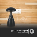 LED Настолна Лампа 800mAh Батерия 120x220 3 в 1 Черно Тяло