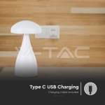 LED Настолна Лампа 800mAh Батерия 120x220 3 в 1 Бяло Тяло