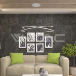 LED Осветител 48W Висящ 800x1200мм Димиращ Бял 3000К