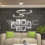 LED Осветител 48W Висящ 1100x800x1200мм  Димиращ Бял 4000К