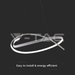 LED Осветител 48W Висящ 800x1200мм Димиращ Бял 4000К