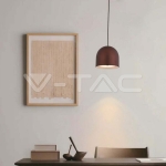 8.5W LED Висяща Лампа Φ100 Кафяво Тяло 3000K