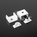 Монтажен Kит с Дифузер за LED Лента Алуминиев Мат 2000x17.4x7мм