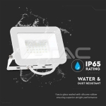 30W LED Прожектор SAMSUNG Чип PRO-S Бяло Тяло 6500К