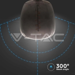 LED Крушка 4W Filament Ваза Черна