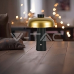 3W LED Настолна Лампа 1800mAh Златно с Черно 3000К