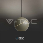 8.5W LED Висяща Лампа Φ180 Златно Тяло 3000K