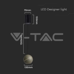 8.5W LED Висяща Лампа Φ180 Златно Тяло 3000K