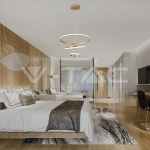 32W LED Висяща Декоративна Лампа 600*400*200 Златно Тяло 3000K