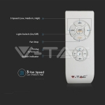 45W LED Тяло/Вентилатор Дистанционно 3в1 AC Мотор Син Ринг