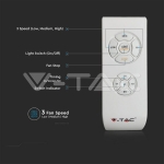 45W LED Тяло/Вентилатор Дистанционно 3в1 AC Мотор Сив Ринг