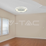 45W LED Тяло/Вентилатор Дистанционно 3в1 AC Мотор Сив Ринг