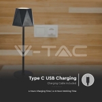 1.5W LED Настолна Лампа Черна 3in1