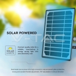 10W LED Соларен Прожектор LiFePo Батерия 3.7V Черен 6000K