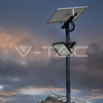 10W LED Соларен Прожектор LiFePo Батерия 3.7V Черен 6000K