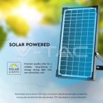 30W LED Соларен Прожектор LiFePo Батерия 3.7V Черен 6000K