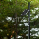 30W LED Соларен Прожектор LiFePo Батерия 3.7V Черен 6000K