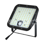 30W LED Соларен Прожектор LiFePo Батерия 3.7V Черен 6000K