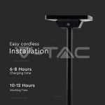 2W LED Соларно Колче Алуминиева Основа 3в1