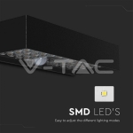 6W LED Соларна Лампа Черна Батерия 4000К