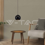 8.5W LED Висяща Лампа Φ180 Регулируемо Въже Touch On/Off Черно Тяло 3000K