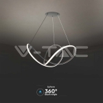 LED Осветител 49W Висящ 70*20CM Черно Тяло 3000K