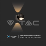 10W LED Стенна Лампа Черно Тяло 3000K