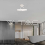 LED Осветител 38W Плафон 500*200MM 4000K Бял Двоен Кръг