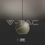 8.5W LED Висяща Лампа Φ180 Регулируемо Въже Touch On/Off Златно Тяло 3000K