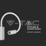 3W LED Стенна Лампа Спалня Бяла 3000К