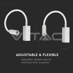 3W LED Стенна Лампа Спалня Бяла 3000К