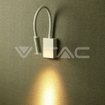 3W LED Стенна Лампа Спалня Бяла 3000К