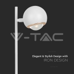 6W LED Настолна Лампа Бяло Тяло 3000K