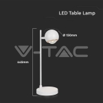 6W LED Настолна Лампа Бяло Тяло 3000K
