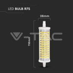 LED Крушка 16W R7S Пластик 4000К