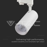 30W LED COB Релсов Прожектор 3 в 1 Бяло Тяло