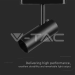 20W LED Магнитен Осветител Прожектор 6400K Черно Тяло