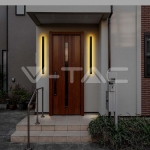 10W LED Линейна Стенна Лампа 510x60x50мм 4000K Черно Тяло IP54