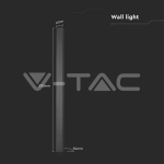 10W LED Линейна Стенна Лампа 510x60x50мм 3000K Антрацит IP54