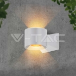 6W Стенна Лампа 3000K Бяло Тяло IP65