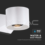 6W Стенна Лампа 4000K Бяло Тяло IP65