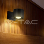 6W Стенна Лампа 4000K Черно Тяло IP65