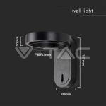 5W Стенна Лампа 3000K+4000K Черно Тяло IP65