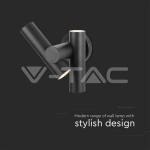 2x2.6W Стенен Спот Черен 3000К IP44