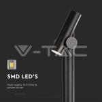 2x2.6W Наземен Спот 1м. Черен 3000К IP44