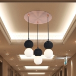 Основа Стомана D300*H25mm 3 Отвора Червена Мед