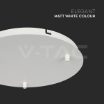 Основа Стомана D300*H25mm 3 Отвора Бял Мат