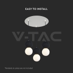 Основа Стомана D300*H25mm 3 Отвора Бял Мат